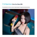 Close-up of SG Image 25mm f1.8 lens aperture blades