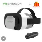 Shinecon Viar Virtual Reality VR Glasses Headset 3D Device Helmet Goggles Lenses For Smartphone Smart Phone Game Cell Mobile Set