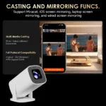 TOPSION P30PLUS Smart Mini Projectors 4K 1280 * 720P With 500+Live free Channel Support WiFi6 Home Theater Portable Projector - Image 3