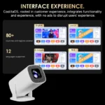 TOPSION P30PLUS Smart Mini Projectors 4K 1280 * 720P With 500+Live free Channel Support WiFi6 Home Theater Portable Projector - Image 4