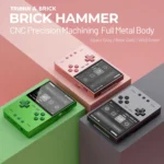 Back view of TRIMUI BRICK Hammer handheld game console in Space Gray color