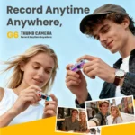 Thumb Camera 1080P FHD portable model with MicroSD slot visible