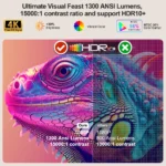 ThundeaL TD95W Android Projector Full HD 1080P WiFi 2K 4K Home Cinema Portable Smart TV Video Movie Meeting Led TD95 Projecter - Image 2