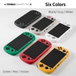 Back view of Trimui Smart Pro S handheld game console in black ABS material