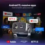 VEVSHAO A12 Projector Mini Portable LED Video Android 13.0 WIFI 6 Mirror SmartPhone for 1080P 4K Video Home Cinema Projector - Image 4