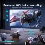 VEVSHAO A12 Projector Mini Portable LED Video Android 13.0 WIFI 6 Mirror SmartPhone for 1080P 4K Video Home Cinema Projector - Image 6