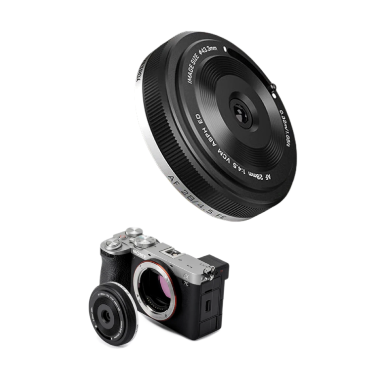 VILTROX 28mm F4.5 ultra-thin pancake lens front view