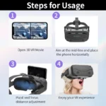 VR Glasses Virtual Reality Headset Viar Devices Helmet 3D Lenses Smart Goggles For Smartphones Phone Mobile Gogle Game Accessory - Image 4