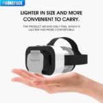VR SHINECON 3D Virtual Reality Headset, Lightweight VR Glasses with 100° FOV for 4.7-6.53" Phones, Immersive Home Theater/Gaming - Image 2