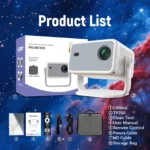 Velec Projector TP350NTV 650 ANSI 1080P 4K Auto Focus BT5.2 WIFI6 Android 13 Portable Outdoor Video Smart Home Theater Projector - Image 6