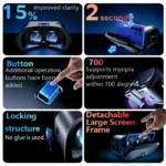 Virtual Reality 3D Glasses VR Devices Headset Helmet Lenses For iPhone Android Smartphone Mobile Viar Video Game VR All-In-One - Image 2