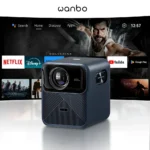 Wanbo Mozart 1 Pro 2025 4K 1200 Ansi Projector Google TV 1080P HDR10 MEMC HDMI 2.0 Sealed Beam Proyector Dual Wifi 20W Speaker