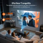 XGODY 4K 1080p LED Projector with 12000 Lumen Brightness, WiFi 6 Bluetooth 5.0 Portable Home Theater System for entertainment - Image 6