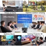 XIWBSY 2025 Laser TOF Focus Projector 45000Lumens Moive Daylight Projector Portable 4K Android 12.0 LED Projector WIFI6/20MS - Image 6