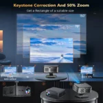 XIWBSY 2025 New T08 Projector 35000Lumens Moive Daylight Projector Android 12.0 Smart Proyector 8K Decode AutoFocus Projector - Image 4