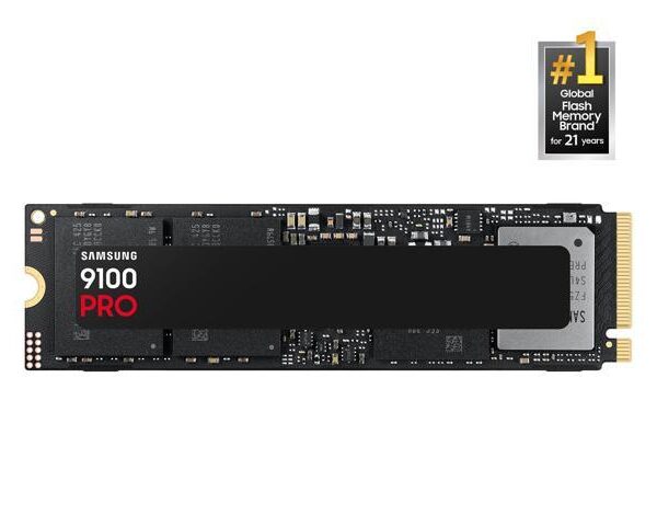 SAMSUNG SSD 9100 PRO 2TB, PCIe 5.0x4 M.2 2280, Seq. Read Speeds Up to 14,700MB/s, Best for AI Computing, Gaming, and Heavy Duty Workstations (MZ-VAP2T0B/AM)
